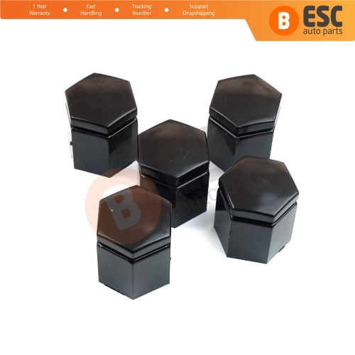 5 Pieces Wheel Bolt Screw Cover Nut Cap Black Plastic 26 mm for Opel Vauxhall Adam Astra G H Corsa C D E Meriva A B Signum Vectra C Zafira A 1008209