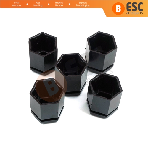5 Pieces Wheel Bolt Screw Cover Nut Cap Black Plastic 26 mm for Opel Vauxhall Adam Astra G H Corsa C D E Meriva A B Signum Vectra C Zafira A 1008209