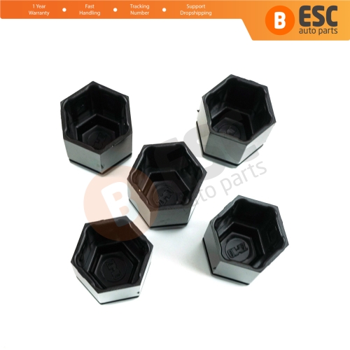 5 Pieces Wheel Bolt Screw Cover Nut Cap Black Plastic 26 mm for Opel Vauxhall Adam Astra G H Corsa C D E Meriva A B Signum Vectra C Zafira A 1008209
