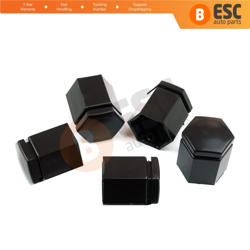 5 Pieces Wheel Bolt Screw Cover Nut Cap Black Plastic 26 mm for Opel Vauxhall Adam Astra G H Corsa C D E Meriva A B Signum Vectra C Zafira A 1008209