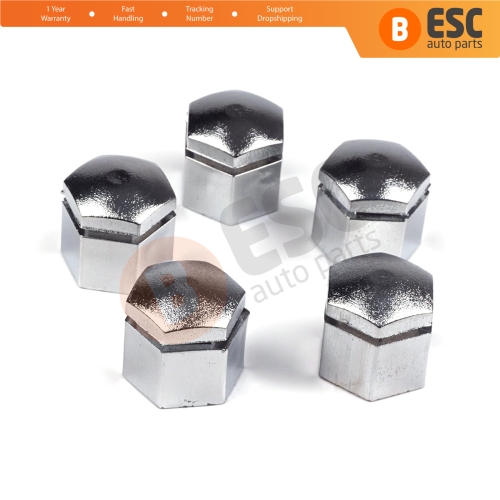 5 Pieces Car Wheel Bolt Screw Cover 1008209 90343694 Silver Color Plastic Cap for Vauxhall Opel GM 22.30 mm* 17 mm