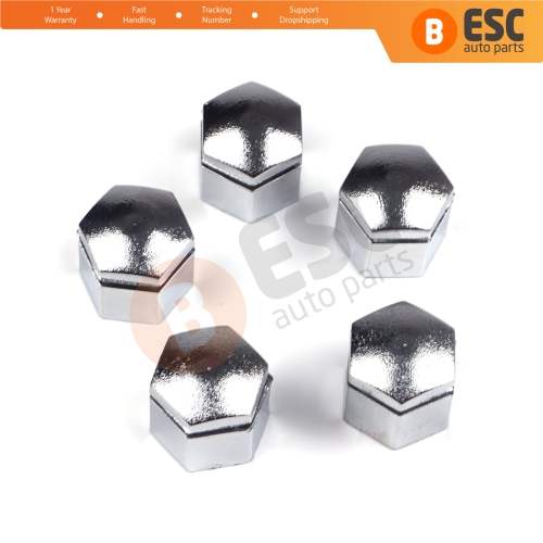 5 Pieces Car Wheel Bolt Screw Cover 1008209 90343694 Silver Color Plastic Cap for Vauxhall Opel GM 22.30 mm* 17 mm