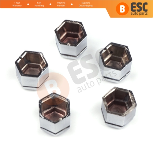 5 Pieces Car Wheel Bolt Screw Cover 1008209 90343694 Silver Color Plastic Cap for Vauxhall Opel GM 22.30 mm* 17 mm