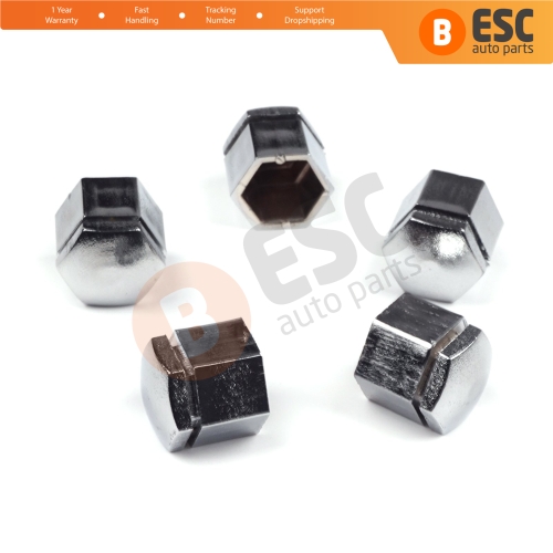 5 Pieces Car Wheel Bolt Screw Cover 1008209 90343694 Silver Color Plastic Cap for Vauxhall Opel GM 22.30 mm* 17 mm