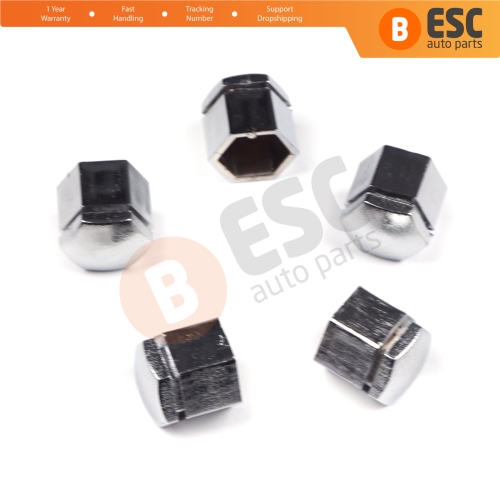 5 Pieces Car Wheel Bolt Screw Cover 1008209 90343694 Silver Color Plastic Cap for Vauxhall Opel GM 22.30 mm* 17 mm