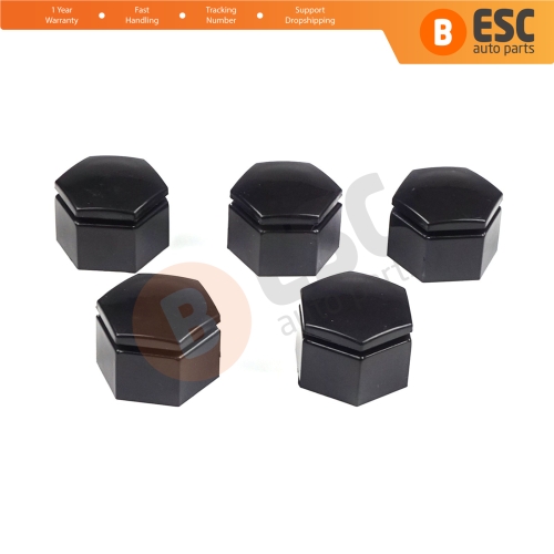 5 Pieces Car Wheel Bolt Screw Cover Black Plastic Cap 21 mm * 22 mm for Opel Insignia A G09 2008-2017 13283158