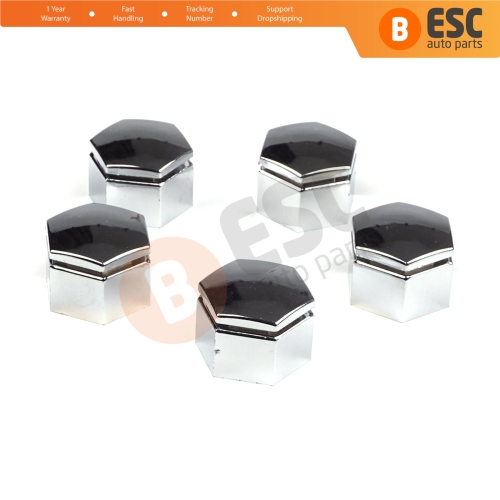 5 Pieces Car Wheel Bolt Screw Cover Chrome Color Plastic Cap 21 mm * 22 mm for Opel Insignia A G09 2008-2017 13283158
