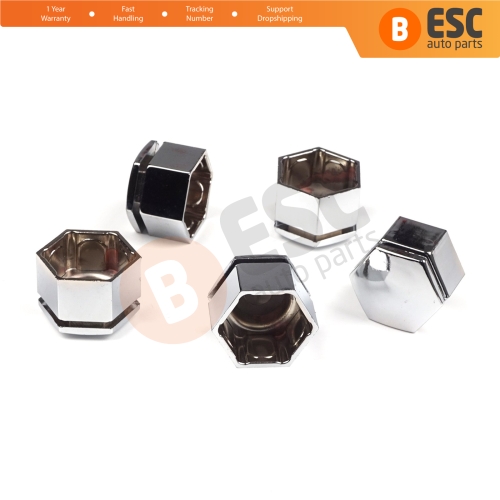 5 Pieces Car Wheel Bolt Screw Cover Chrome Color Plastic Cap 21 mm * 22 mm for Opel Insignia A G09 2008-2017 13283158