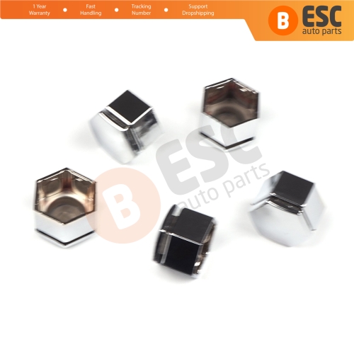 5 Pieces Car Wheel Bolt Screw Cover Chrome Color Plastic Cap 21 mm * 22 mm for Opel Insignia A G09 2008-2017 13283158