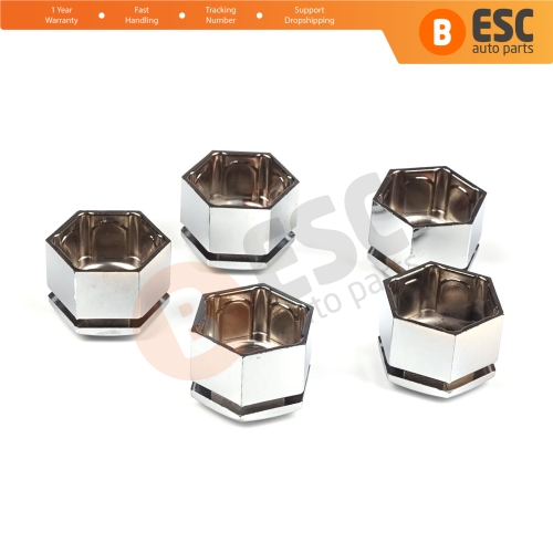 5 Pieces Car Wheel Bolt Screw Cover Chrome Color Plastic Cap 21 mm * 22 mm for Opel Insignia A G09 2008-2017 13283158