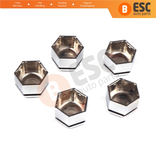 5 Pieces Car Wheel Bolt Screw Cover Chrome Color Plastic Cap 21 mm * 22 mm for Opel Insignia A G09 2008-2017 13283158