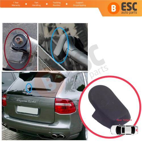 Rear Windshield Wiper Arm Cover Cap Washer Nut For Porsche Cayenne MK1 E1 9PA 955 957 2002-2010 95562832003