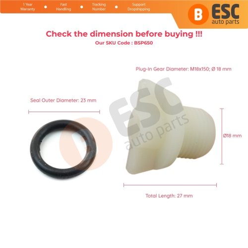 Gearbox Oil Pan Drain Plug Seal Washer М18х150 for Renault Dacia Nissan Opel Vauxhall Citan Lada Mitsubishi 7703075180 