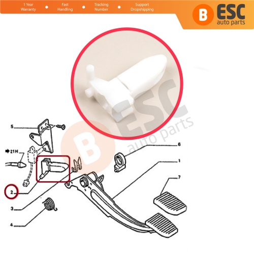 Clutch Pedal Release Coupling Cable End Bracket for Peugeot 405 I II 15B 15 15E 4B 4E 1987-1999 212817 