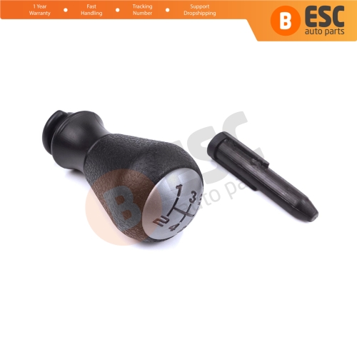 5 Speed Gear Shift Stick Knob Black Gray For Peugeot 106 206 206+ 306 406 605 2403AP