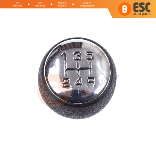 5 Speed Gear Shift Stick Knob Chrome Black For Citroen Berlingo Peugeot Partner MK1 2403.T9