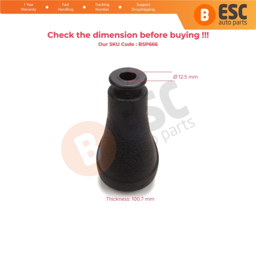5 Speed Gear Shift Stick Knob Black For Citroen Nemo Peugeot Bipper Fiat Fiorino MK3 2008-On 2403FS