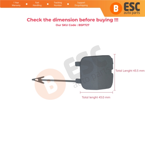 Rear Bumper Tow Bar Eye Cover 7S71F17K922BA for Ford Mondeo 2007-2014