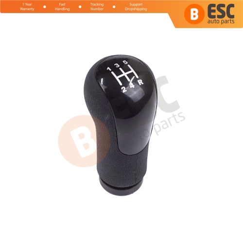 5 Speed Gear Shift Stick Knob Black For Ford Fiesta MK5 MK6 Fusion Transit Tourneo Connect MK1 2S6R7217AC
