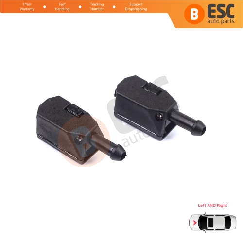 2 Pieces Front Window Wiperarm Washer Nozzle Spray Jet for Volvo White DAF MAN Sprinter W901 W909 1070123