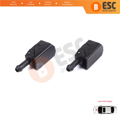 2 Pieces Front Window Wiperarm Washer Nozzle Spray Jet for Volvo White DAF MAN Sprinter W901 W909 1070123