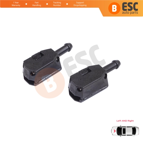 2 Pieces Front Window Wiperarm Washer Nozzle Spray Jet for Volvo White DAF MAN Sprinter W901 W909 1070123