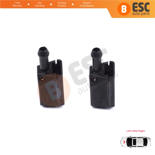 2 Pieces Front Window Wiperarm Washer Nozzle Spray Jet for Volvo White DAF MAN Sprinter W901 W909 1070123