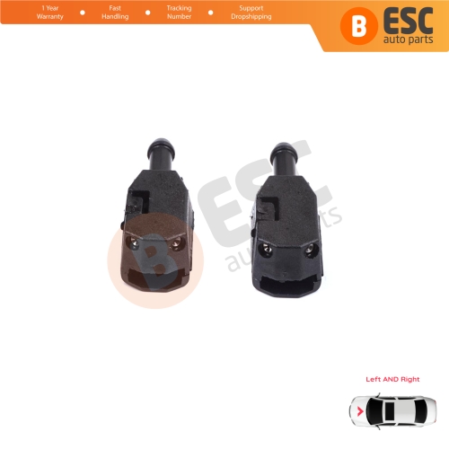 2 Pieces Front Window Wiperarm Washer Nozzle Spray Jet for Volvo White DAF MAN Sprinter W901 W909 1070123