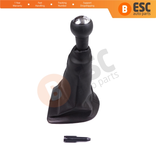 Gear Shift Stick Knob Black Boot Gaiter Set 7588.VQ For Peugeot 307