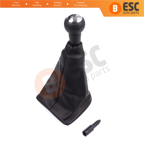 Gear Shift Stick Knob Black Boot Gaiter Set 7588.VQ For Peugeot 307