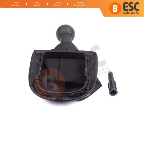 Gear Shift Stick Knob Black Boot Gaiter Set 7588.VQ For Peugeot 307