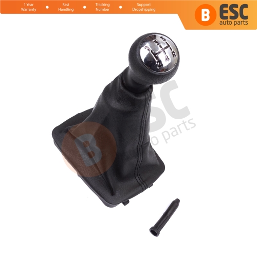 Gear Shift Knob Black Boot Gaiter Set 7588PC 2403.AP For Peugeot 206 206+