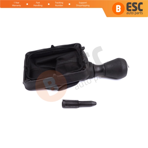 Gear Shift Knob Black Boot Gaiter Set 7588PC 2403.AP For Peugeot 206 206+