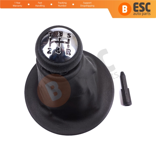 Gear Shift Knob Black Boot Gaiter Set 7591.T1 For Peugeot Partner Tepee Berlingo.