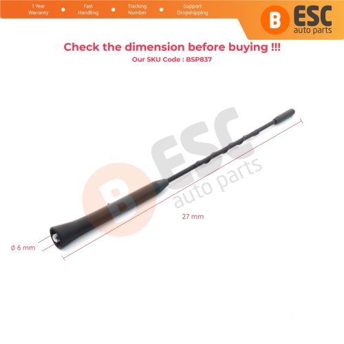 Roof Aerial Mast AM FM Radio Antenna Rod M6 6 mm For Chevrolet Cruze Sonic Opel Vauxhall Astra J Mokka Meriva B Insignia A Zafira C 13288181 