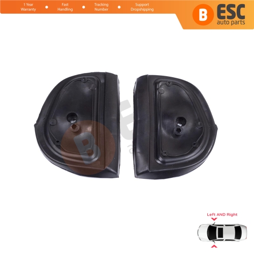 Exterior Side Wing Mirror Rubber Seals L+R Pads For Mercedes W210 W140 W202 S202 Pre-Facelift
