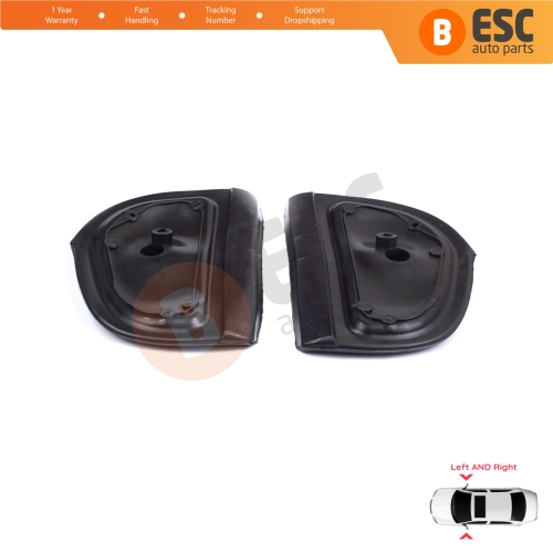 Exterior Side Wing Mirror Rubber Seals L+R Pads For Mercedes W210 W140 W202 S202 Pre-Facelift