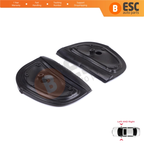 Exterior Side Wing Mirror Rubber Seals L+R Pads For Mercedes W210 W140 W202 S202 Pre-Facelift
