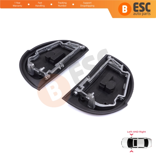 Side Wing Mirror Rubber L+R Seal Metal Frame For Mercedes W210 S210 W140 W202 S202 SL R129 Facelift