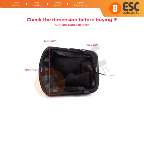 Gear Shift Stick Black Boot Gaiter 735417451 for Fiat Linea Punto