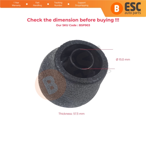 6 Speed Gear Shift Stick Knob Black for VW Transporter Multivan Caravelle T5 2003-2016 7H0711113