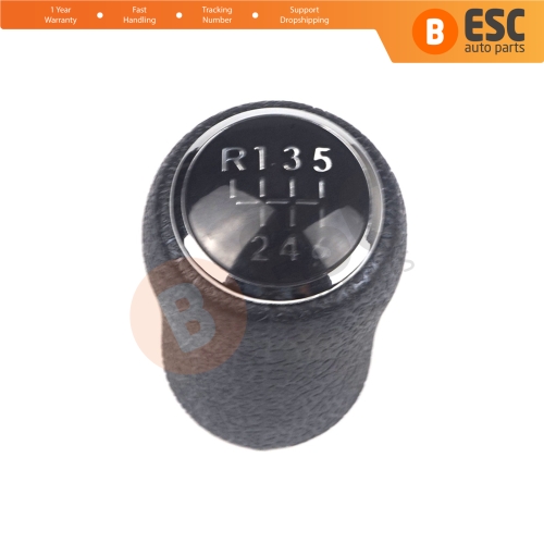 6 Speed Gear Shift Stick Knob Black for VW Transporter Multivan Caravelle T5 2003-2016 7H0711113