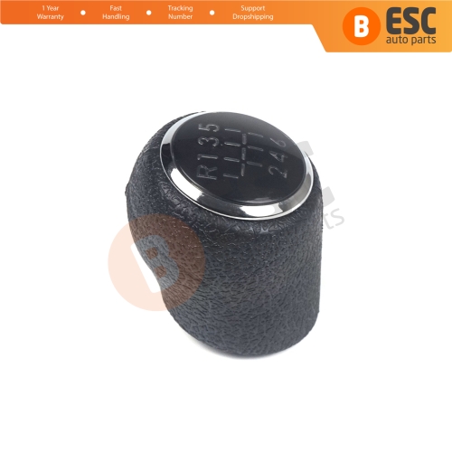 6 Speed Gear Shift Stick Knob Black for VW Transporter Multivan Caravelle T5 2003-2016 7H0711113