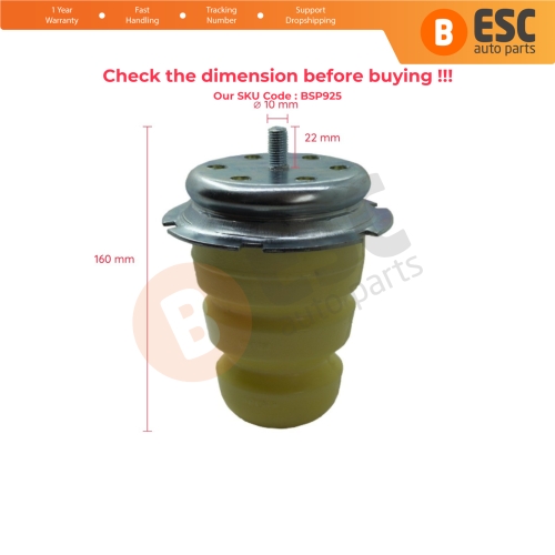 Rear Axle Suspension Rebound Rubber Buffer Block 46751548 for Fiat Doblo Peugeot Boxer Citroen Jumper Relay