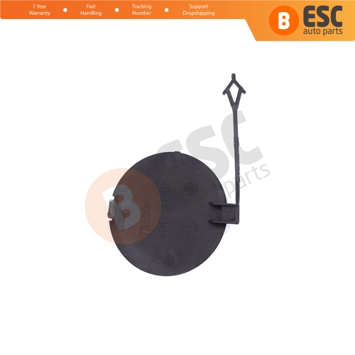 Front Bumper Tow Eye Cover 735615289 Textured for Fiat Doblo 2015-2020