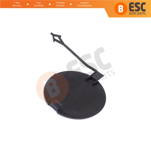 Front Bumper Tow Eye Cover 735615289 Textured for Fiat Doblo 2015-2020