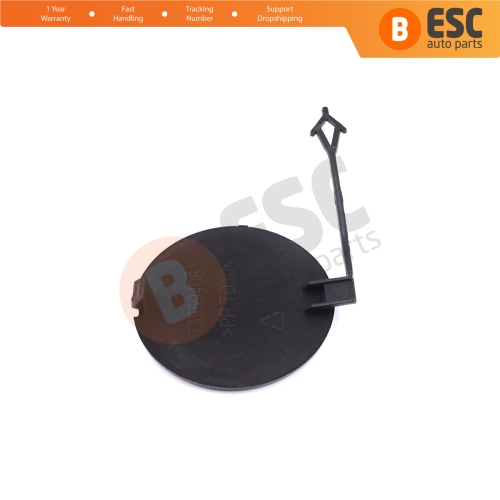 Front Bumper Tow Eye Cover 735615289 Textured for Fiat Doblo 2015-2020