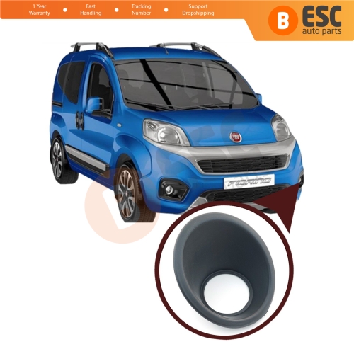 Fog Light Surround Frame Housing 7452TK Left Black for Fiat Fiorino Qubo Nemo Bipper