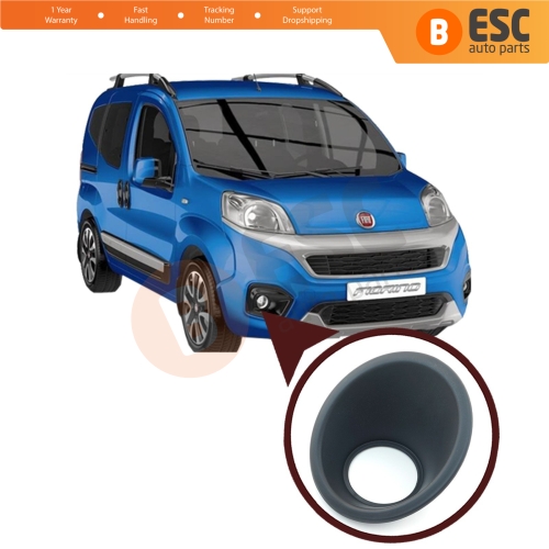 Fog Light Surround Frame Housing 7452TJ Right Black for Fiat Fiorino Qubo Nemo Bipper