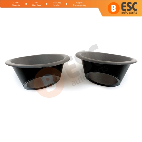 Fog Light Surround Frame Housing 7452TJ 7452TK Black for Fiat Fiorino Qubo Nemo Bipper